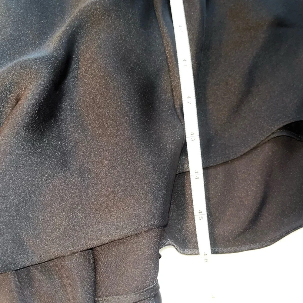ALL SAINTS Slip Dress Drawstring Black Midi Sz 10 - Picture 10 of 11